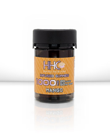 HHC Infused Gummies Mango 20ct 1000mg | Sun State Hemp