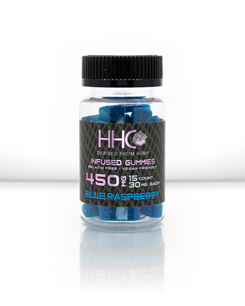 HHC Infused Gummies Blueberry 15pcs 450mg | Sun State Hemp