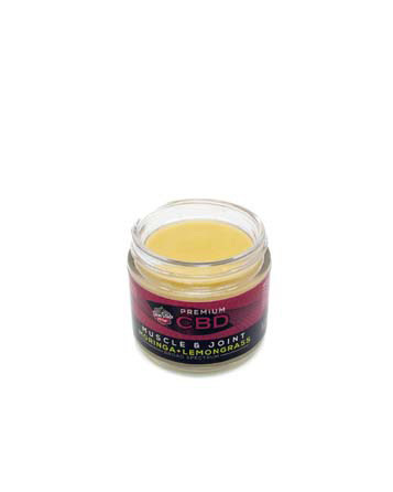 CBD Broad Spectrum Muscle and Joint Moringa + Lemongrass Balm (for Skin Health) 2oz 600mg | Sun State Hemp