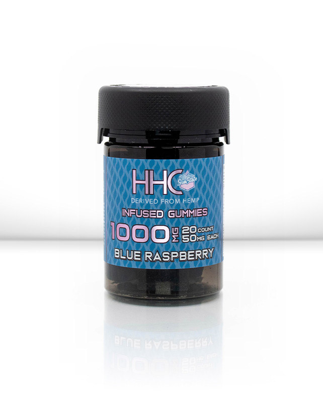 HHC Infused Gummies Blue Raspberry 20ct 1000mg