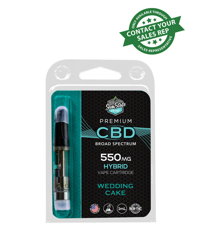 CBD Broad Spectrum Cartridge - Hybrid - Wedding Cake