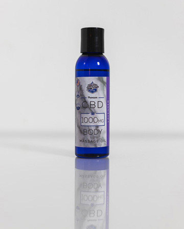 CBD-infused massage oil