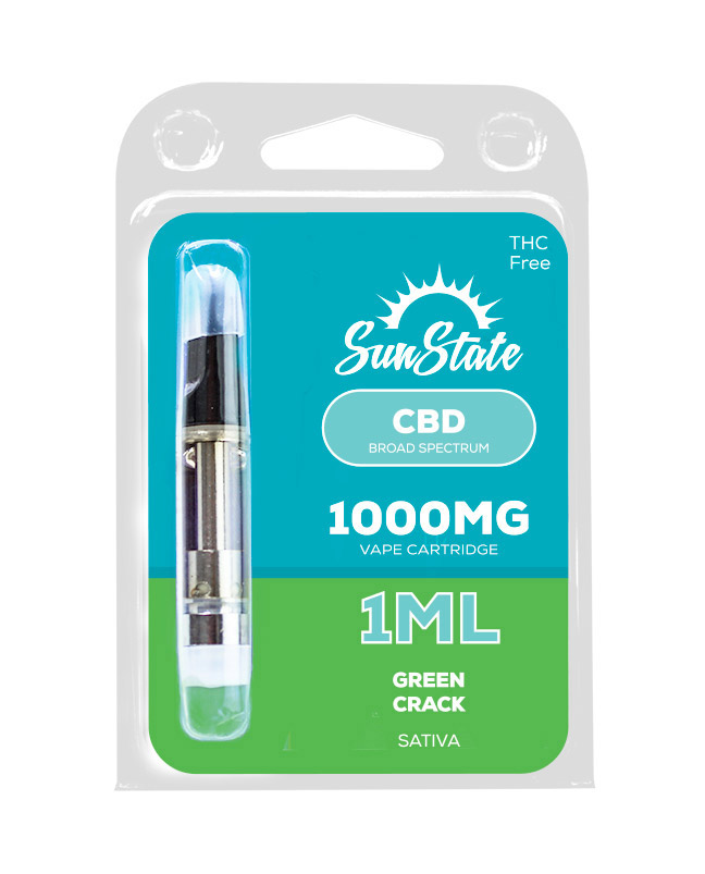 CBD Broad Spectrum Cartridge - Sativa - Green Crack 1ml 1000mg