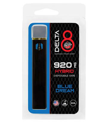 Delta 8 Disposable Vape - Hybrid - Blue Dream 1ml 920mg | Sun State Hemp