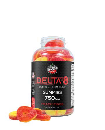 Delta 8 Gummy Peach Rings