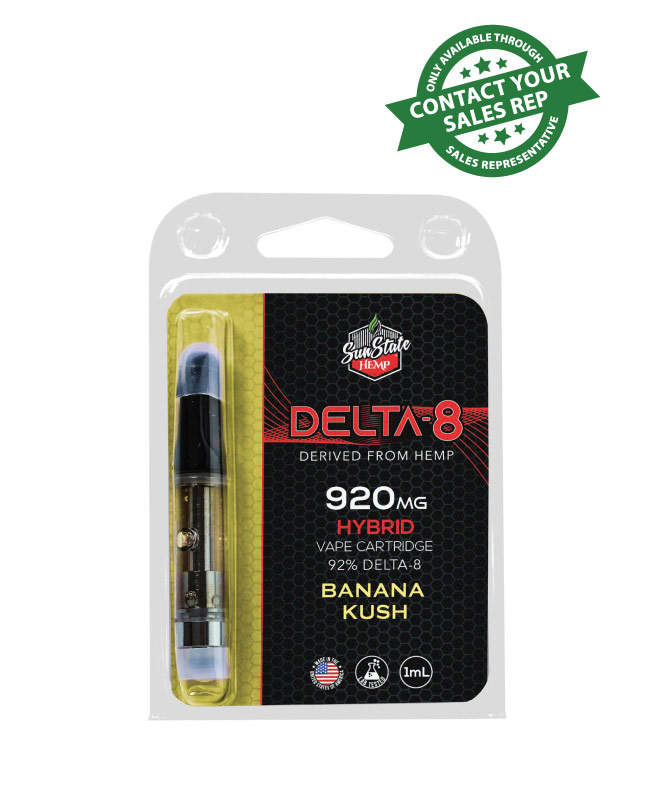 Delta 8 Cartridge - Hybrid - Banana Kush 1ml 920mg