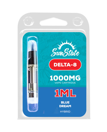 Delta 8 Cartridge - Hybrid - Blue Dream 1ml 1000mg | Sun State Hemp