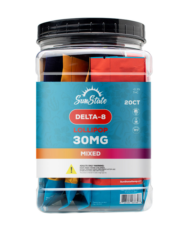 Delta 8 30mg Lollipop Multi-Pack 600mg 20ct Pack