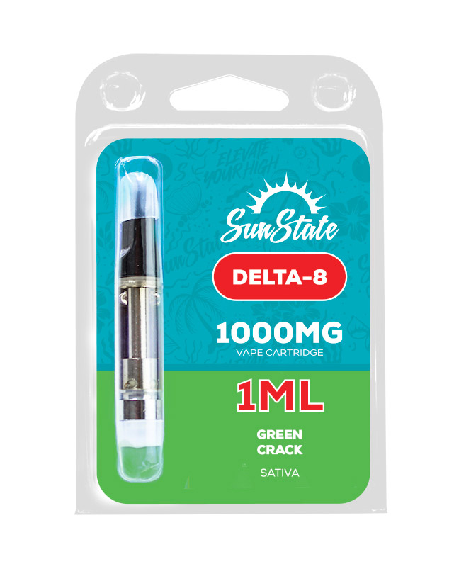 Delta 8 Cartridge - Sativa - Green Crack 1ml 1000mg