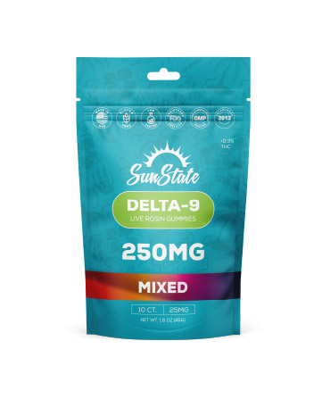 Delta 9 Gummy Grab N' Go Bag 10ct | Sun State Hemp