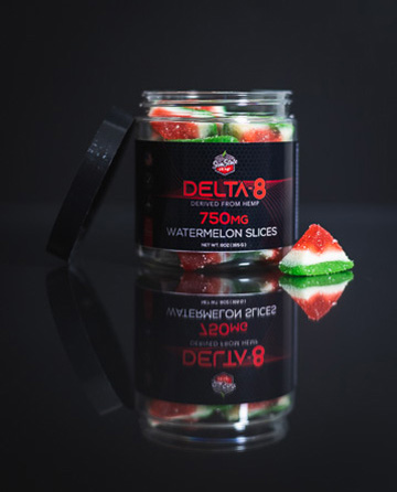 Delta 8 Classic Gummy Watermelon Slices 30pcs 750mg | Sun State Hemp