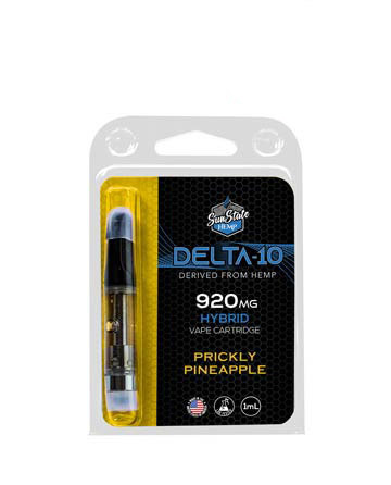 Delta 10 Cartridge - Hybrid - Prickly Pineapple 1ml 920mg | Sun State Hemp