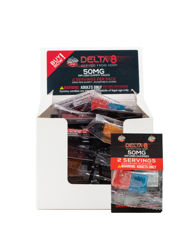 Delta-8 Infused Gummies Grab n Go Bag