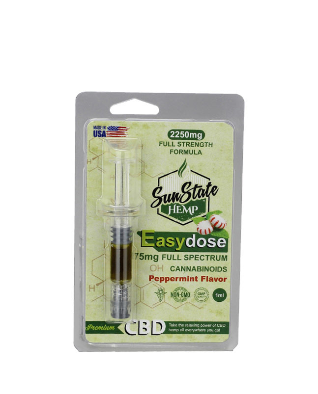 CBD EasyDose Oral Dispenser Formula Peppermint 1ml 75mg