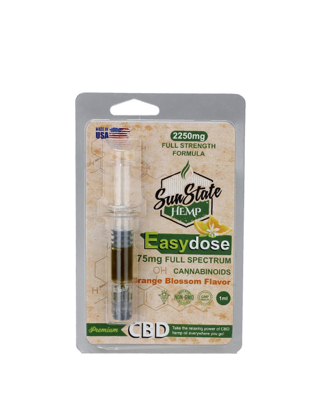 CBD EasyDose Oral Dispenser Formula Orange Blossom 1ml 75mg