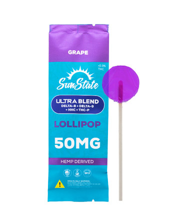 Ultra Blend Lollipop Grape 50mg - Single | Sun State Hemp