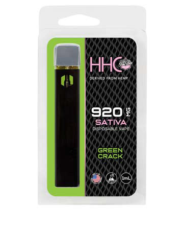 HHC Disposable Vape - Sativa - Green Crack - 1ml 920mg | Sun State Hemp