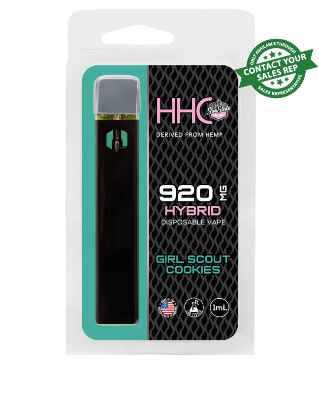 HHC Disposable Vape - Hybrid - Girl Scout Cookies - 1ml 920mg