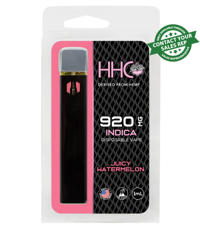 HHC Disposable Vape - Indica - Juicy Watermelon - 1ml 920mg