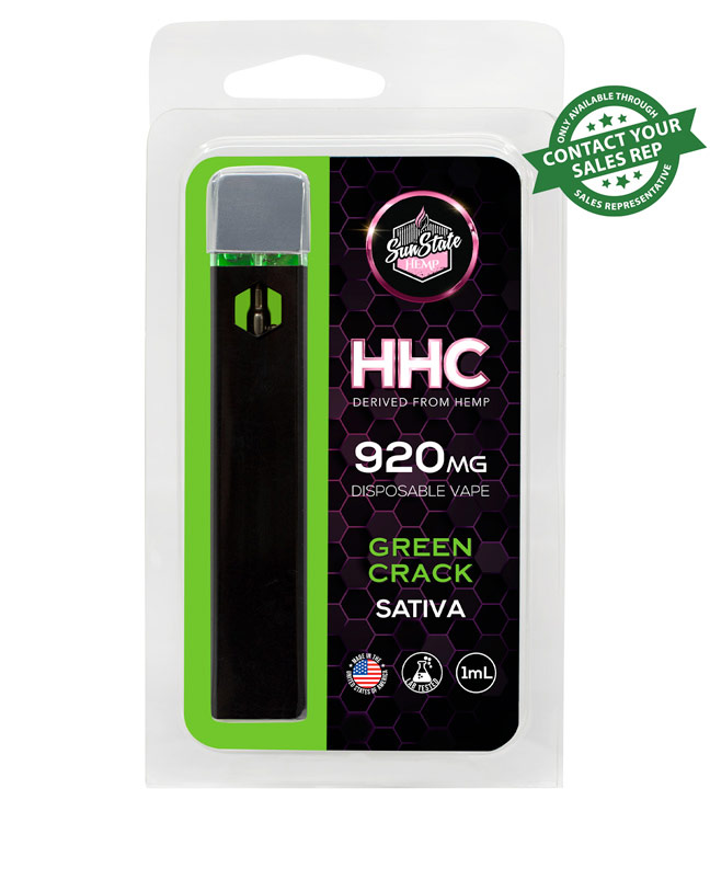 HHC Disposable Vape - Sativa - Green Crack - 1ml 920mg