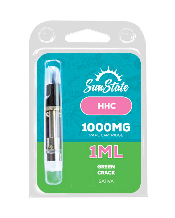 HHC Cartridge - Sativa - Green Crack 1ml 1000mg | Sun State Hemp