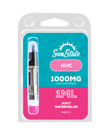 HHC Cartridge - Indica - Juicy Watermelon 1ml 1000mg | Sun State Hemp
