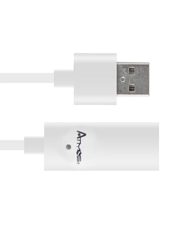 Atmos Wired USB White Charger | Sun State Hemp