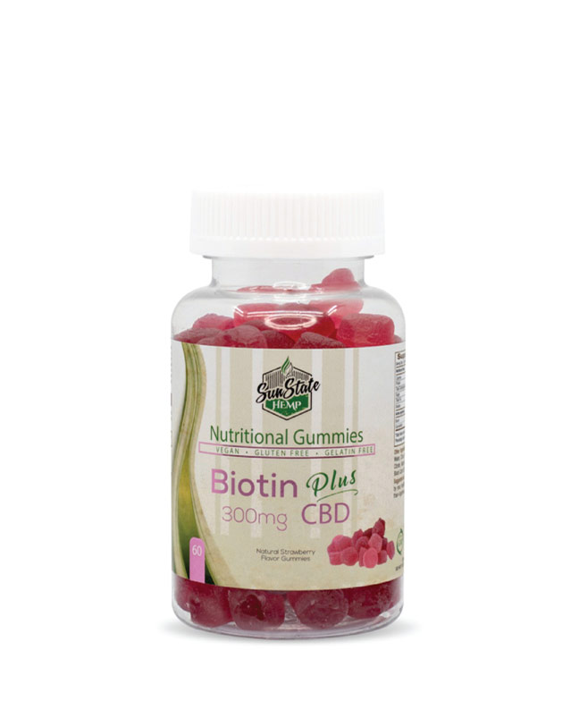 CBD Nutritional Gummy Biotin 60pcs 300mg 