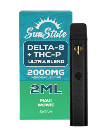 Delta 8/THCP Disposable Vape - Sativa - Maui Wowie 2ml 2000mg | Sun State Hemp