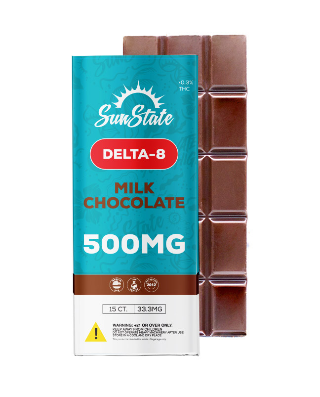 Delta 8 Infused Milk Chocolate 500mg SINGLE
