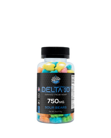 Delta 10 Gummy Sour Bears 30ct 750mg