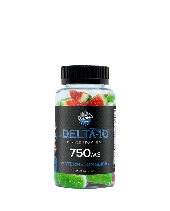 Delta 10 Gummy Watermelon Slices 30ct 750mg