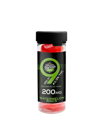 Delta 9 Gummy Watermelon Rings 20ct 200mg (Less than 0.3% THC)