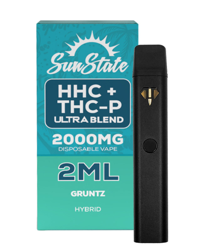HHC/THCP Disposable Vape - Hybrid - Gruntz 2ml 2000mg