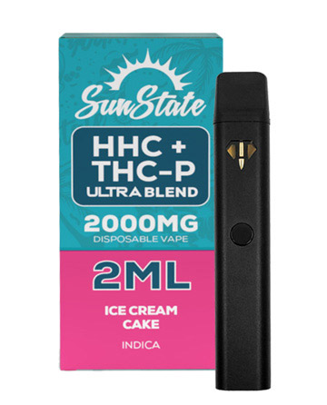HHC/THCP Disposable Vape - Indica - Ice Cream Cake 2ml 2000mg | Sun State Hemp