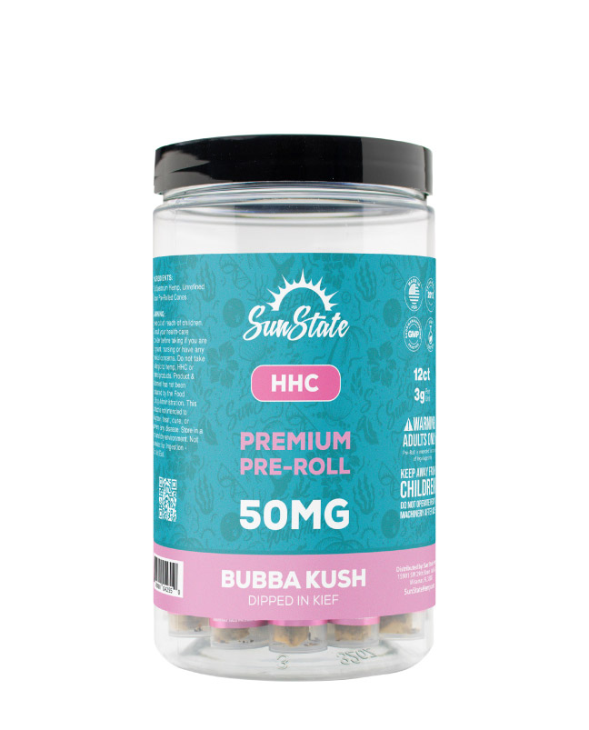 HHC Pre-Roll Premium 50mg - 12ct Jar
