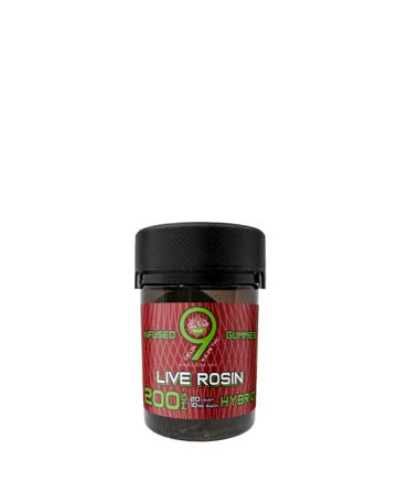 Delta 9 Live Rosin Infused Gummies 20ct 200mg