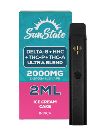 Ultra Blend Disposable Vape - Indica - Ice Cream Cake 2ml 1800mg | Sun State Hemp