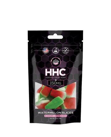 HHC Gummy Watermelon Slices Grab N' Go Bag 6ct 150mg