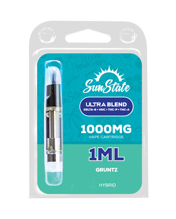 Ultra Blend Vape Cartridge - Hybrid - Gruntz 1ml 1000mg | Sun State Hemp