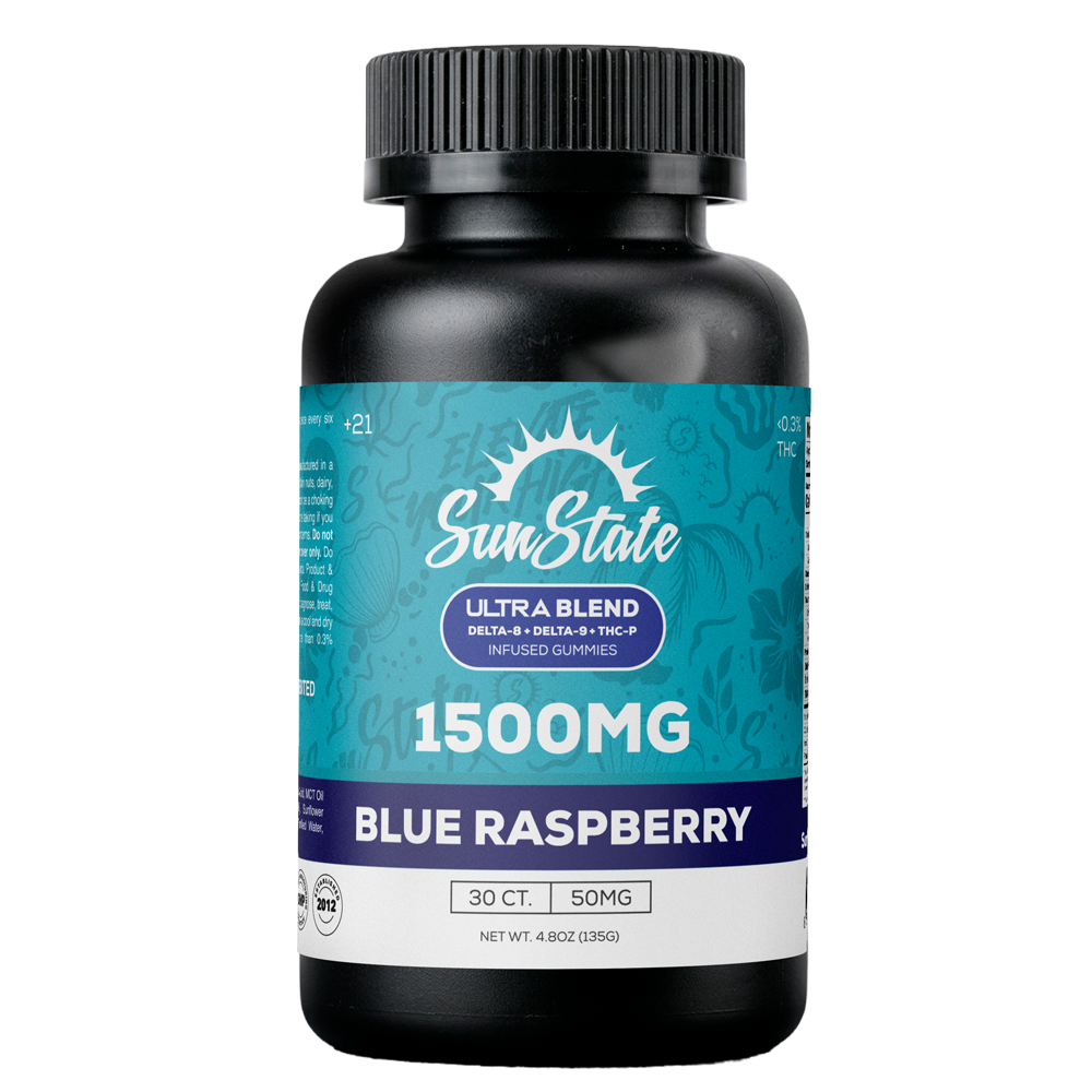 Ultra Infused 50mg Gummies 30ct 1500mg - Blue Raspberry