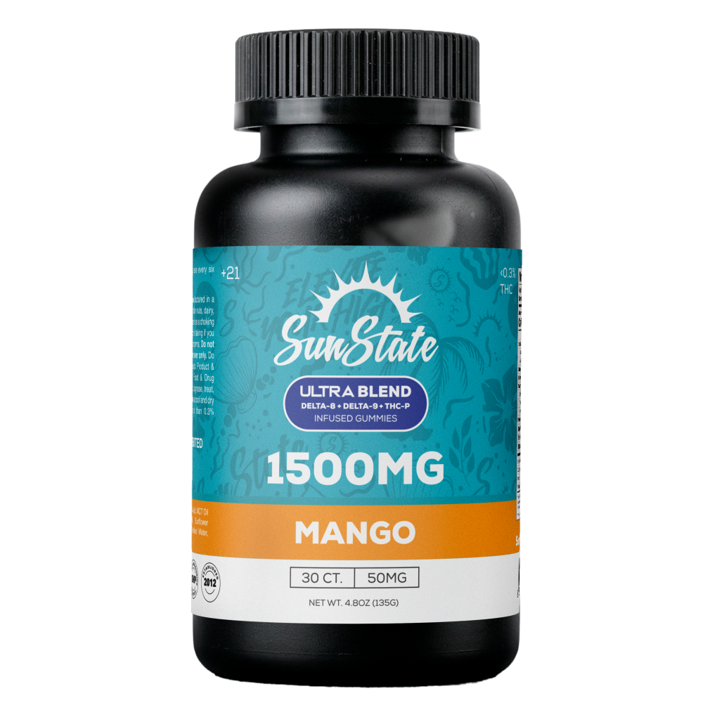 Ultra Infused 50mg Gummies 30ct 1500mg - Mango