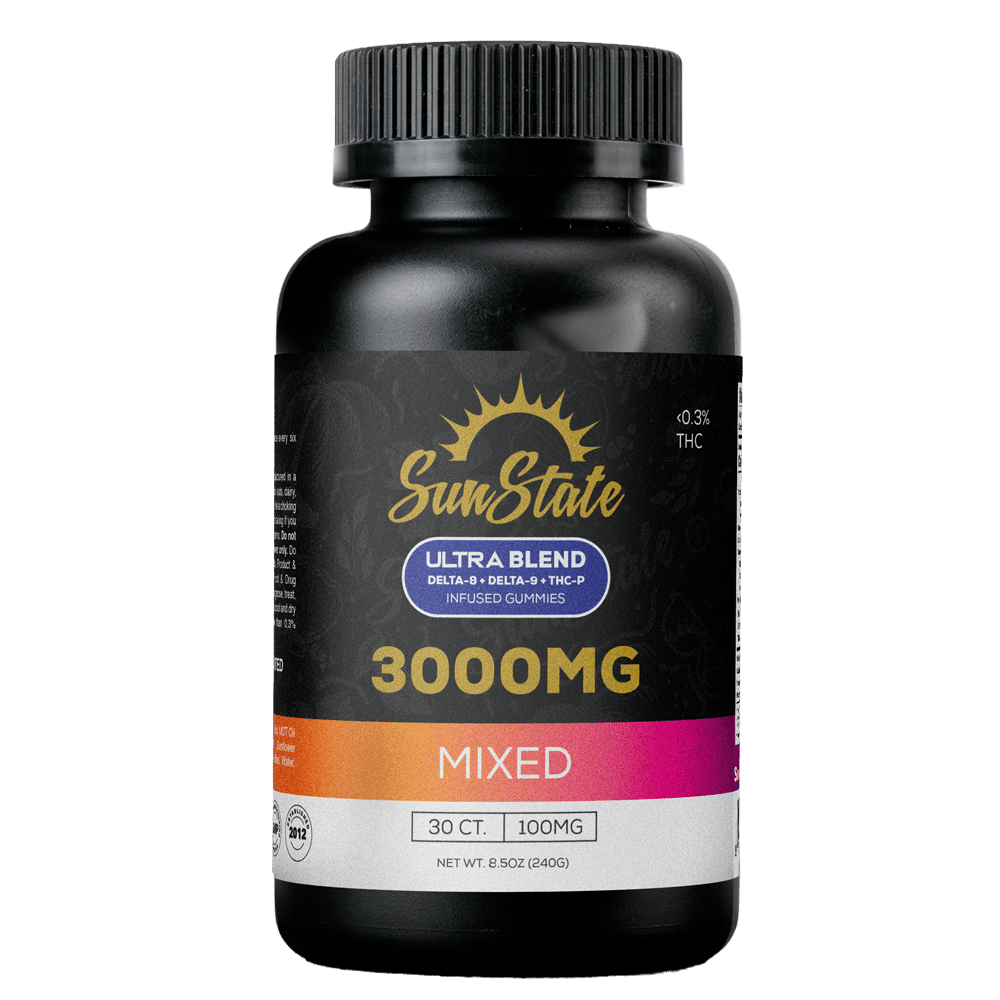 Ultra Blend infused gummies - Mix - 100mg - 30ct - 3000mg