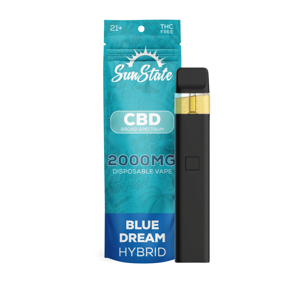 CBD Broad Spectrum Disposable Vape - 2000mg - Blue Dream