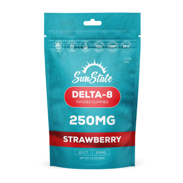 Delta-8 Infused Gummies 250MG Straberry
