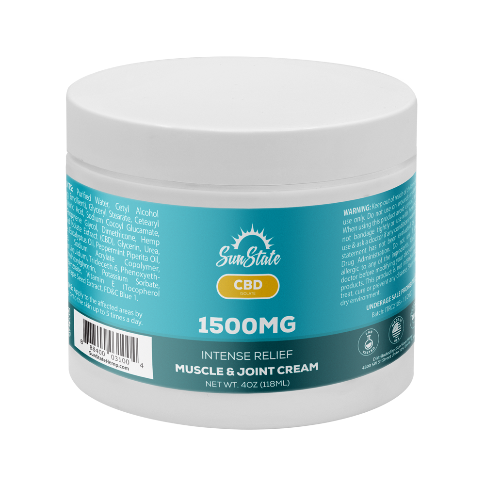 CBD Intense Relief Muscle and Joint Cream 4oz