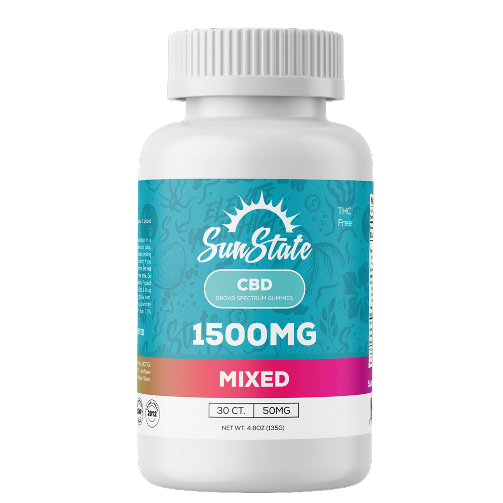 CBD Broad Spectrum Infused 50mg Gummy 30ct 1500mg - Mix