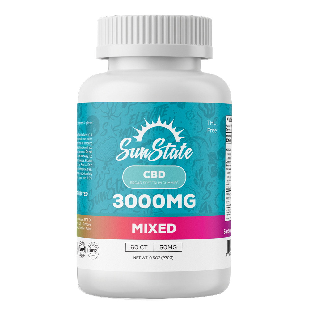 CBD Broad Spectrum Infused 50mg Gummy Mixed 60ct 3000mg