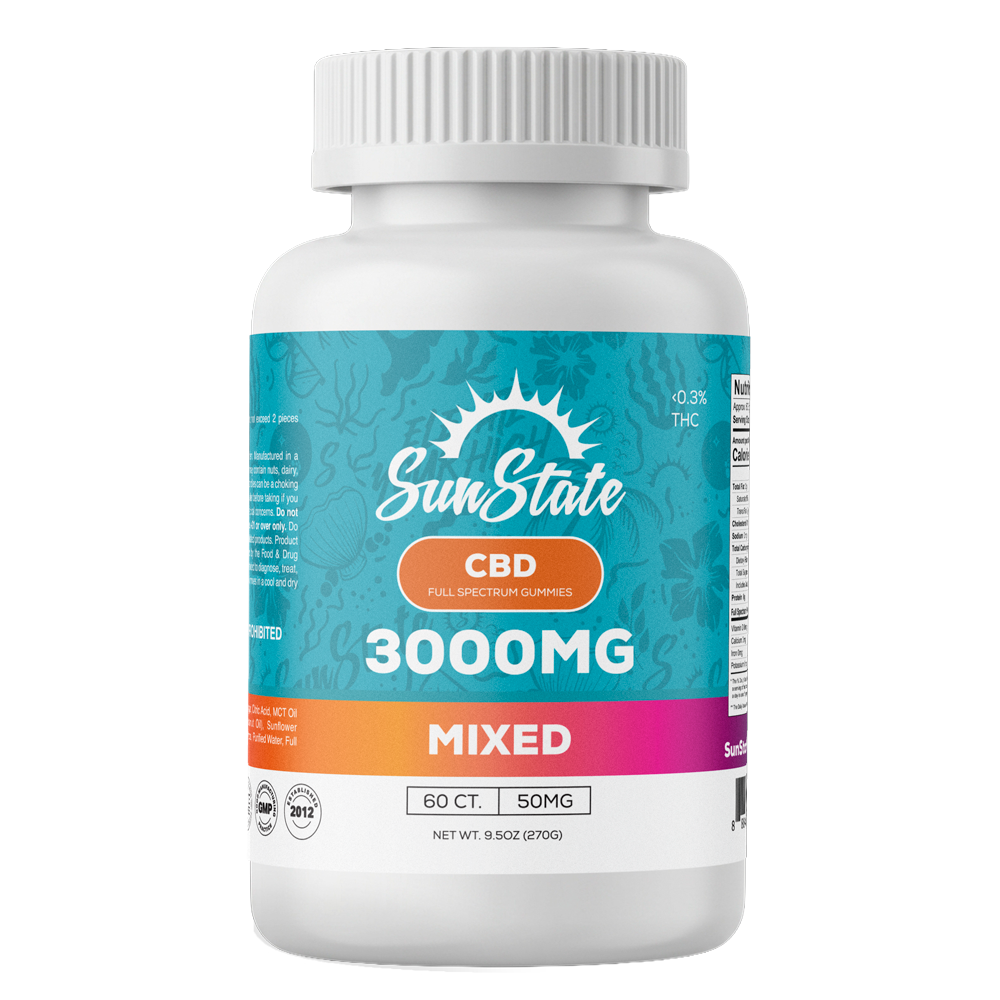 CBD Full Spectrum Infused 50mg Gummy Mixed 60ct 3000mg