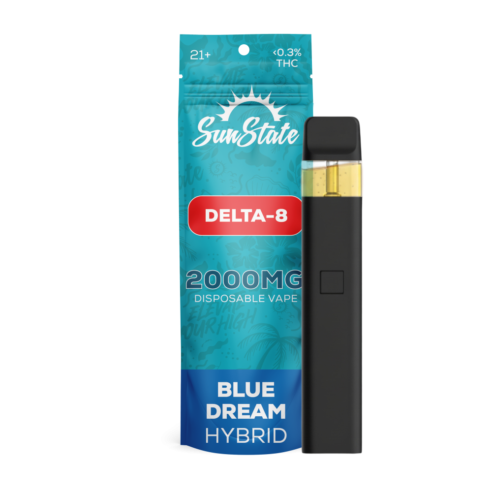 Delta 8 Disposable Vape 2mL 2000mg - Blue Dream